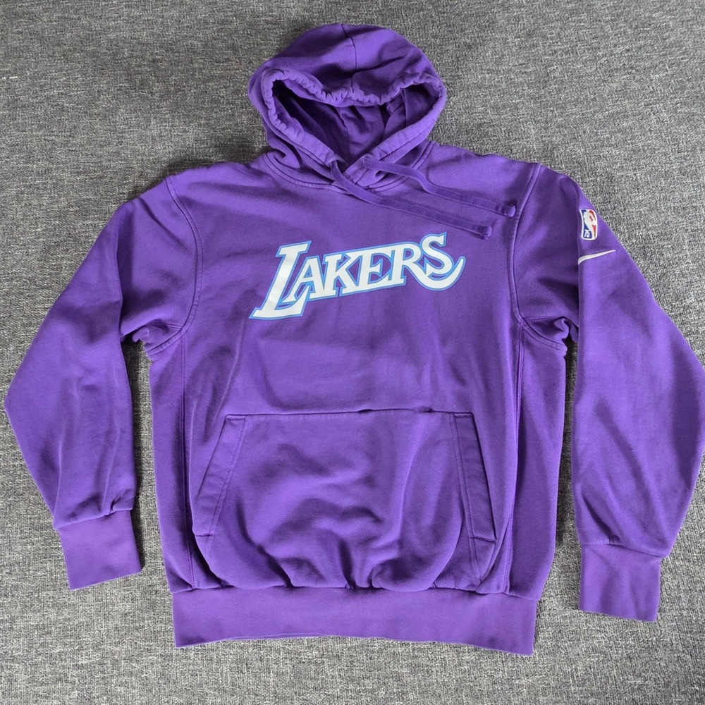 Nike NBA Los Angeles Lakers 75th Anniversary Hoodie Purple DB2321-504 Mens S